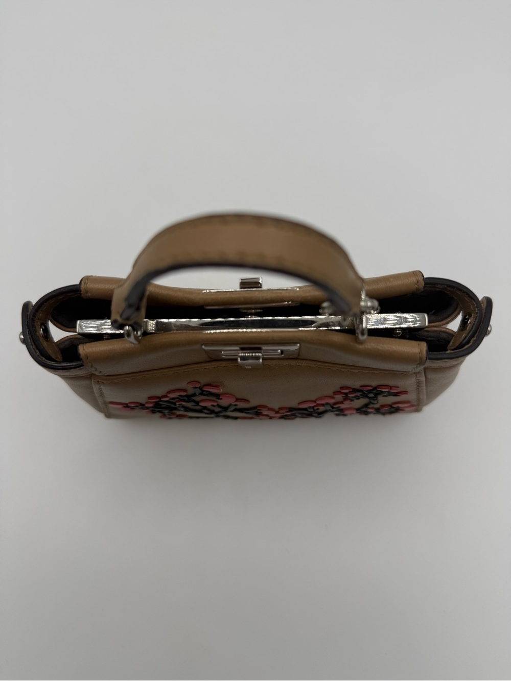 Fendi Nappa Botanical Garden Embroidered Micro Peekaboo - Picture 10 of 15